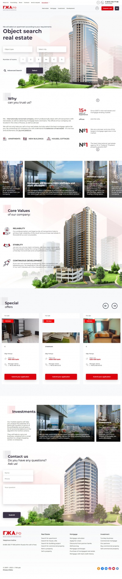 Sale of real estate